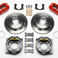 Wilwood Dynapro Low-Profile 11.00in P-Brake Kit - Red New Big Ford 2.50in Offset