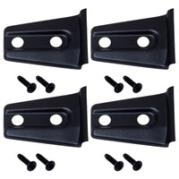 Kentrol 07-18 Jeep Wrangler JK Door Hinge Overlays 4 Pieces 2 Door - Textured Black