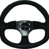 DragonFire Racing Steering Wheels - D-Shaped- Vinyl- Black- 0in offset