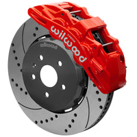 Wilwood SX6R Front Brake Kit 15in Lug Drive Slotted/Drilled Red w/ Lines 10-14 Chevrolet Camaro SS