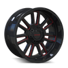 Mayhem 8115 Apollo 20x10 / 8x165.1 BP / -19mm Offset / 125.2mm Hub Black w/ Prism Red Wheel