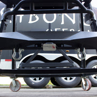 Fishbone Offroad Hitch Cover - 2In Hitch - Black Powdercoated Steel