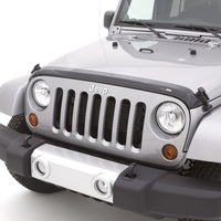 AVS 07-18 Jeep Wrangler Unlimited Aeroskin Low Profile Acrylic Hood Shield - Smoke