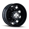 Mayhem 8180 BigRig 24.5x8.25/10x285.75 BP/168mm Offset/220.1mm Hub Rear Black w/ Milled Spokes Wheel