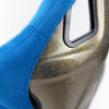 NRG FRP Bucket Seat ULTRA Edition - Large (Blue Alcantara/Gold Glitter Back)