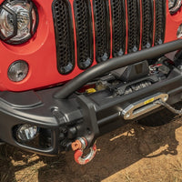 Rugged Ridge Arcus Front Bumper Tube Overrider Black JK