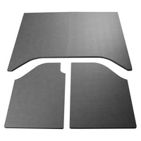 DEI 07-10 Jeep Wrangler JK 2-Door Boom Mat Headliner - 3 Piece - Gray Leather Look