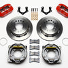 Wilwood Dynapro Low-Profile 11.00in P-Brake Kit - Red Mopar/Dana 2.36in Off w/Snap Ring Brng