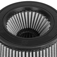 aFe MagnumFLOW Dry S Air Filter 5in. F x 5-3/4in. B x 4-1/2in. T (INV) x 3-1/2in. H