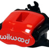 Wilwood Caliper-Combination Parking Brake-Pos 13-L/H-Red 41mm piston .81in Disc