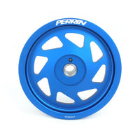 Perrin 2022 BRZ/86 / 19-22 Subaru WRX Lightweight Crank Pulley (FA/FB Eng w/Small Hub) - Blue