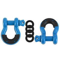 Borne Off-Road Borne D-Ring Shackle Set Blue