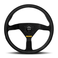 Momo MOD78 Steering Wheel 320 mm - Black Leather/Black Spokes