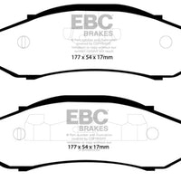 EBC 97-99 Jeep Cherokee 2.5 82mm High Rotors Ultimax2 Front Brake Pads