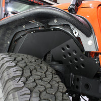 Fishbone Offroad 07-18 Jeep JK Wrangler Front/Rear Inner Fenders -Aluminum - Blk Pwdrcoat (Set Of 4)