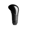 Momo Shadow Shift Knob - Black Airleather, Carbon Effect Insert