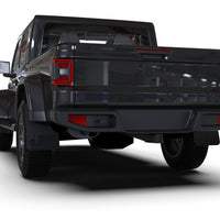 Rally Armor 19-24 Jeep JT Gladiator (Mojave/Rubicon) Black Mud Flap w/Grey Logo