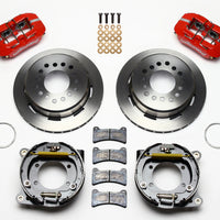 Wilwood Dynapro Low-Profile 11.00in P-Brake Kit - Red Ford 8.8 w/2.50in Offset-5 Lug