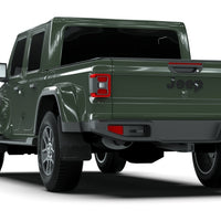 Rally Armor 19-24 Jeep Gladiator JT (Incl. Overland/Sport/Sport S) Black Mud Flap w/Met. Black Logo