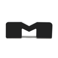 ORACLE Lighting Universal Illuminated LED Letter Badges - Matte Blk Surface Finish - M SEE WARRANTY