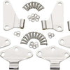 Kentrol 07-18 Jeep Wrangler JK Body Door Hinge Set 8 Pieces 4 Door - Polished Silver