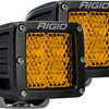 Rigid Industries D-Series - Diffused Rear Facing High/Low - Yellow - Pair