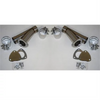 Granatelli 4.0in Stainless Steel Manual Dual Exhaust Cutout Kit w/Slip Fit & Band Clamps