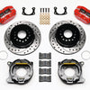 Wilwood Dynapro Dust-Boot P/S Park Brake Kit Drilled Red New Big Ford 2.50in Offset