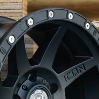 ICON 17in Compression/Alpha/Rebound Wheel Rock Ring Kit (20 Bolt)