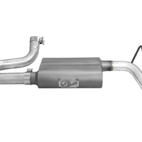 aFe Scorpion 2-1/2in Alum Steel Axle-Back Exhaust w/Polished Tip 07-18 Jeep Wrangler JK V6-3.6/3.8L