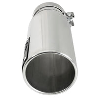 aFe SATURN 4S 4in SS Intercooled Exhaust Tip - Polished 4in In x 5in Out x 12in L Bolt-On