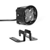 XK Glow Round XKchrome 20w LED Cube Light w/ RGB Accent Light - Fog Beam w/Fog Light Bracket