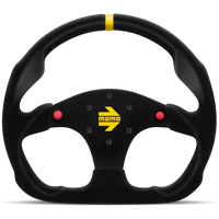 Momo MOD30 Buttons Steering Wheel 320 mm -  Black Suede/Black Spokes/1 Stripe