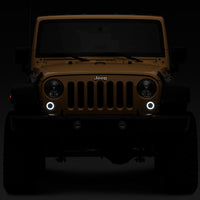 Raxiom 07-18 Jeep Wrangler JK Axial Series LED Turn Signals w/ Halo (Smoked)