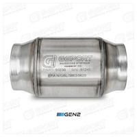 GESI G-Sport 400 CPSI GEN 2 EPA Compliant 3.0in Inlet/Outlet Catalytic Converter-4in x 4in-350-500HP