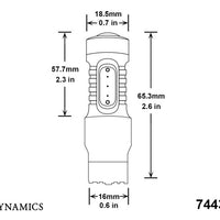 Diode Dynamics 7443 LED Bulb HP11 LED - Amber (Pair)