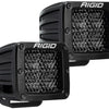 Rigid Industries D Series PRO Midnight Edition - Spot - Diffused - Pair