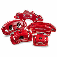 Power Stop 07-18 Jeep Wrangler JK Front Red Caliper Pair w/Bracket