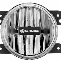 KC HiLiTES 07-09 Jeep JK Gravity G4 LED Light 10w SAE/ECE Clear Fog Beam (Single)