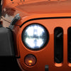 Raxiom 97-18 Jeep Wrangler TJ/JK Axial Series LED Headlights- Black Housing (Clear Lens)