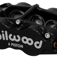 Wilwood Caliper-Forged Narrow Superlite 6R-L/H 1.75/1.25in/1.25in Pistons 1.25in Rotor - Black