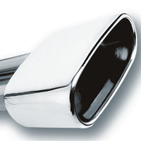 Borla 2.5in Inlet 6.69in x 3in Rectangular Rolled Angle Cut Single Inlet x 5.63in Long Exhaust Tip