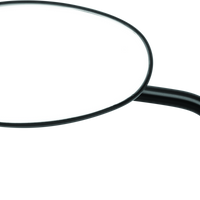 BikeMaster Adjustable Oval Mirror 10mm - Each - Black