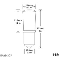 Diode Dynamics 1156 LED Bulb HP48 LED - Red Four