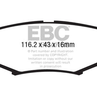 EBC 06-11 Dodge Nitro 3.7 Yellowstuff Rear Brake Pads