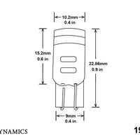 Diode Dynamics 194 LED Bulb HP5 LED - Cool - White (Pair)