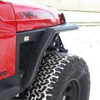 Fishbone Offroad 97-06 Jeep Wrangler TJ Steel Tube Fenders Front 3In Flare - Blk Textured Powdercoat