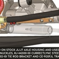 RockJock JL/JT Currectlync High Steer Trac Bar and Steering Stabilizer Shock Relocation Bracket