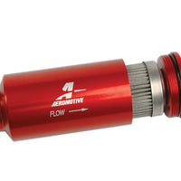 Aeromotive In-Line Filter - AN-10 size - 40 Micron SS Element - Red Anodize Finish