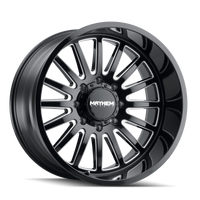 Mayhem 8114 Utopia 20x10 / 6x135 BP / -19mm Offset / 87.1mm Hub Black w/ Milled Spokes Wheel